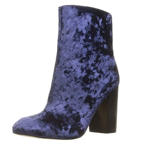 NWOB Rebecca Minkoff Bojana Too Velvet Booties in Royal Blue 6 - Picture 2 of 15